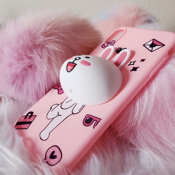 LINE FRIENDS CONY RABBIT PINK IPHONE CASE - Picture 3 of 8